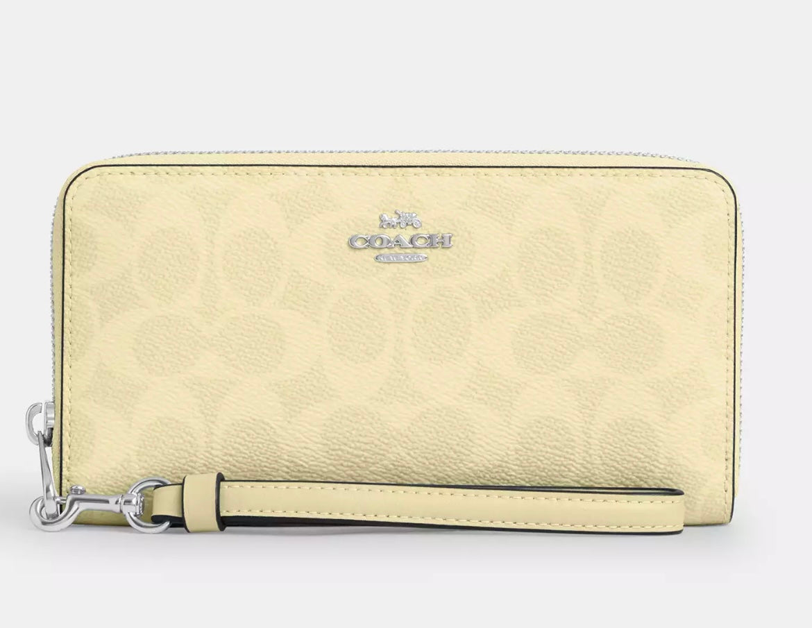 Long Zip Around Wallet Floral Print Coach ***Preorden***