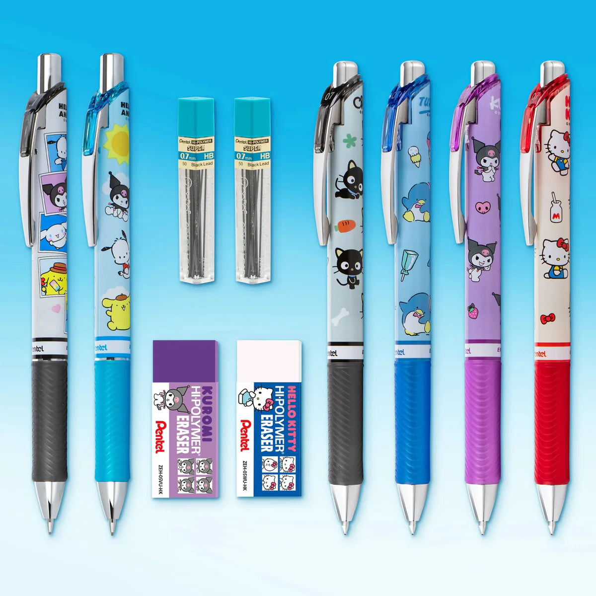 Set De 10 Piezas Lapiceros Danrio X Pentel *** Preorden****