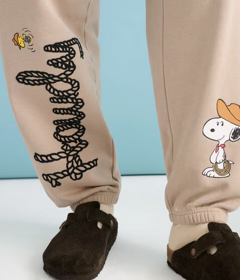 Jogger Sweatpants Snoopy & Woodstock Western Aeropostale ***Preorden***