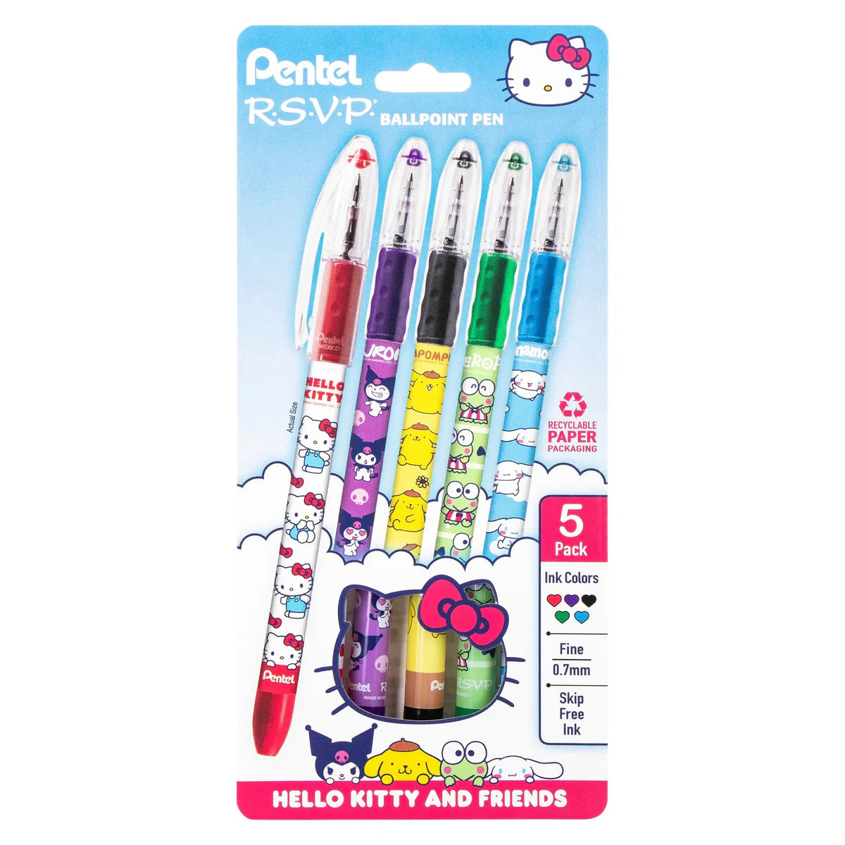 Plumas de Gel Sanrio X Pentel Mix 1 ***Preorden***