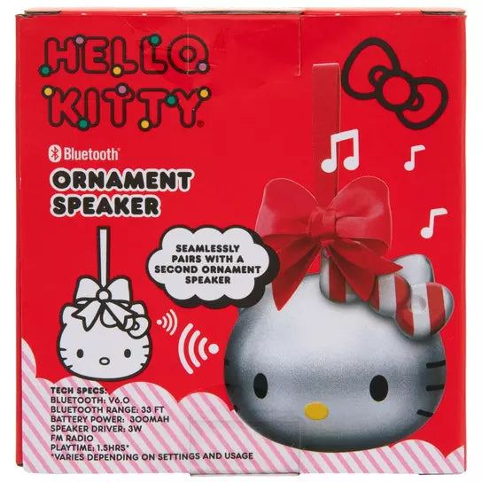 Bocina Bluetooth Hello Kitty Ornamento Navideño ***Preorden***