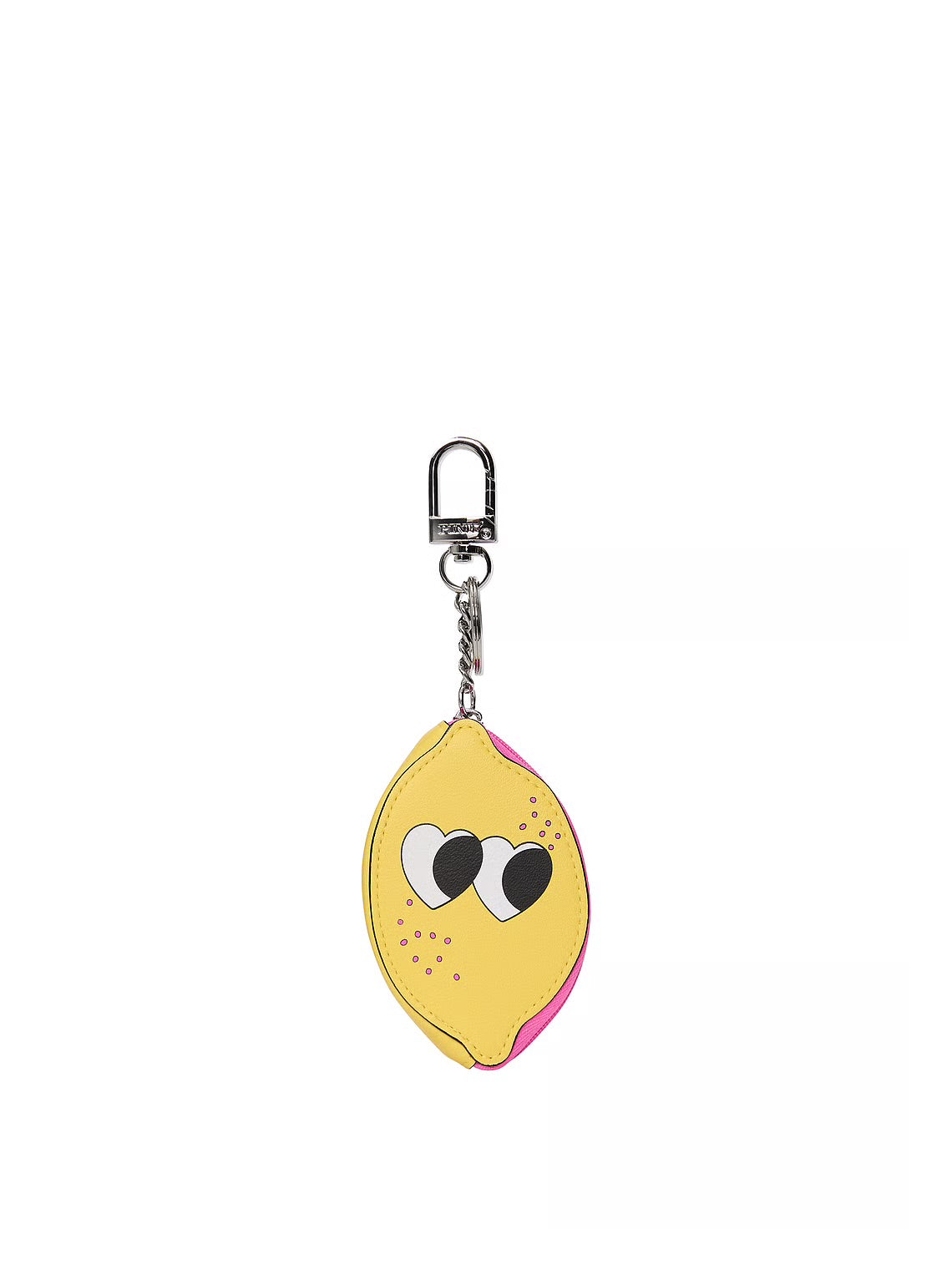 Zip Pouch Keychain Charm Lemon Pink ***Preorden***