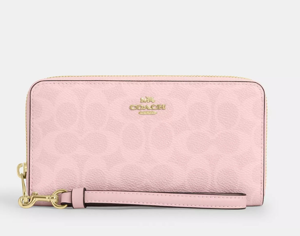 Long Zip Around Wallet Floral Print Coach ***Preorden***