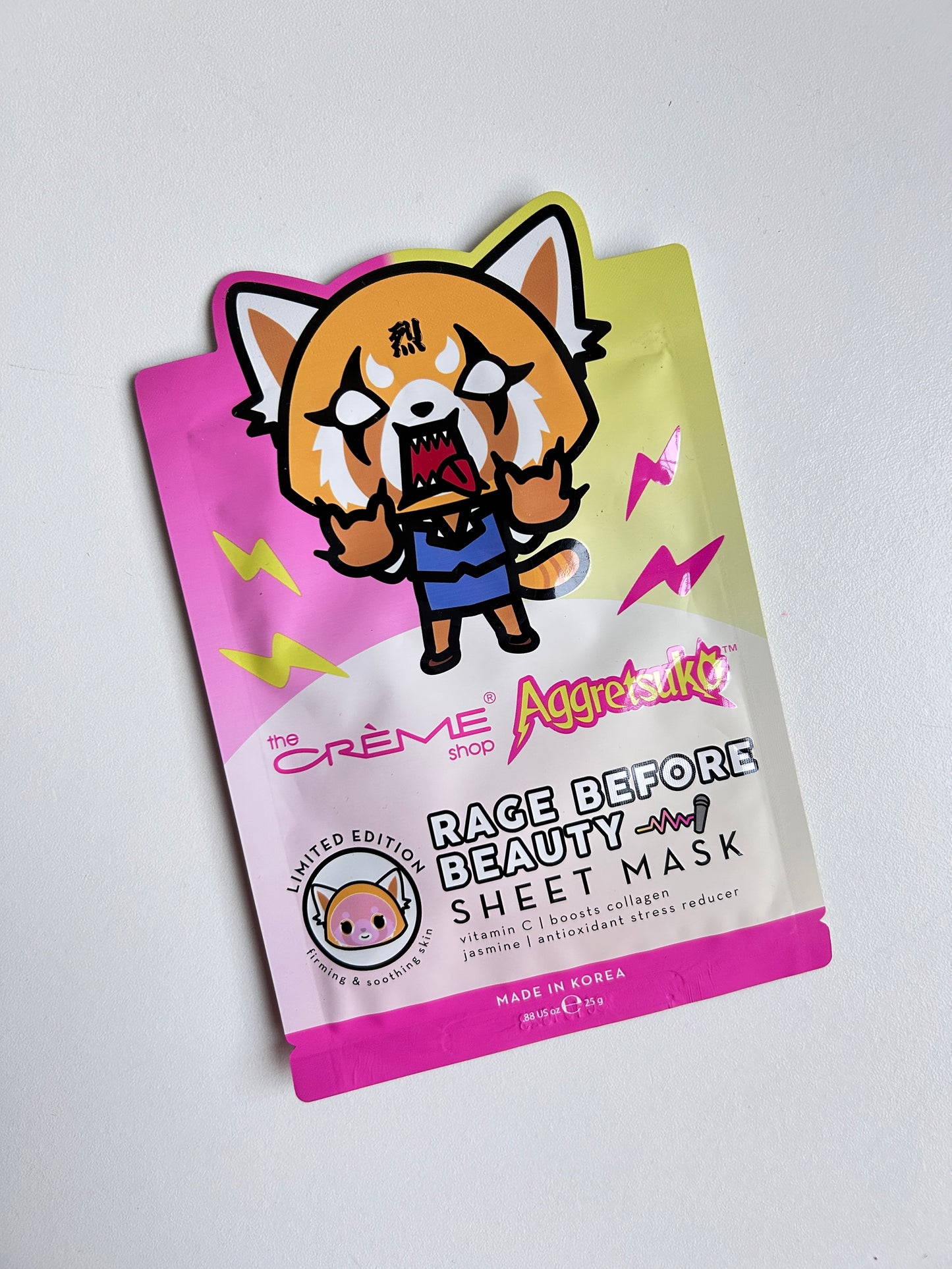 Mascarilla Aggretsuko Rage Before Beauty