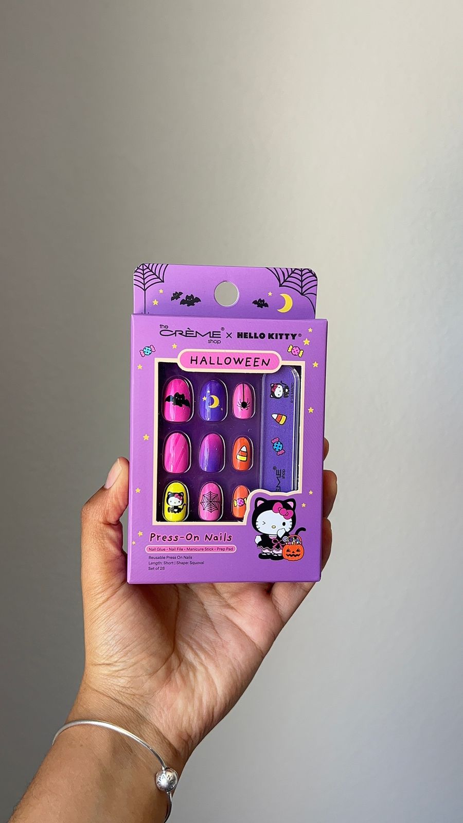 Uñas Press-On Hello Kitty Halloween ***Preorden***