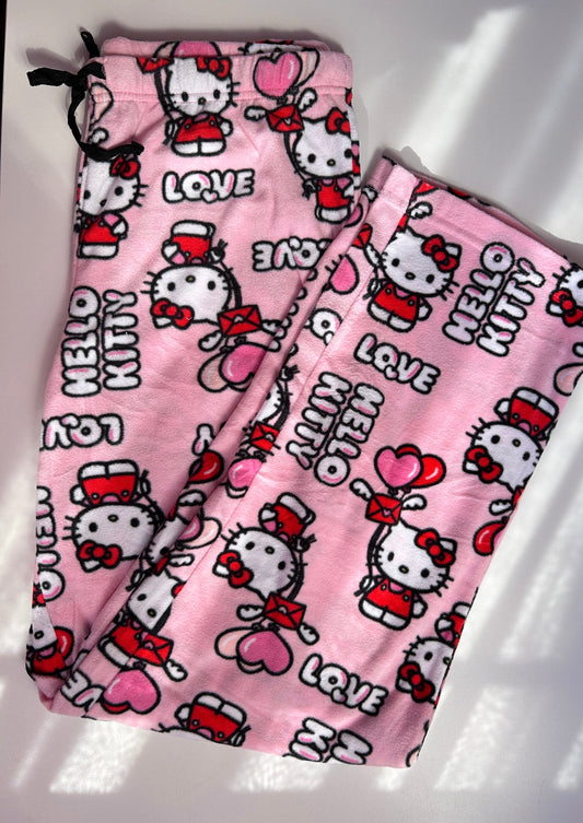 Pj Pants Sherpa Hello Kitty Valentine’s Day