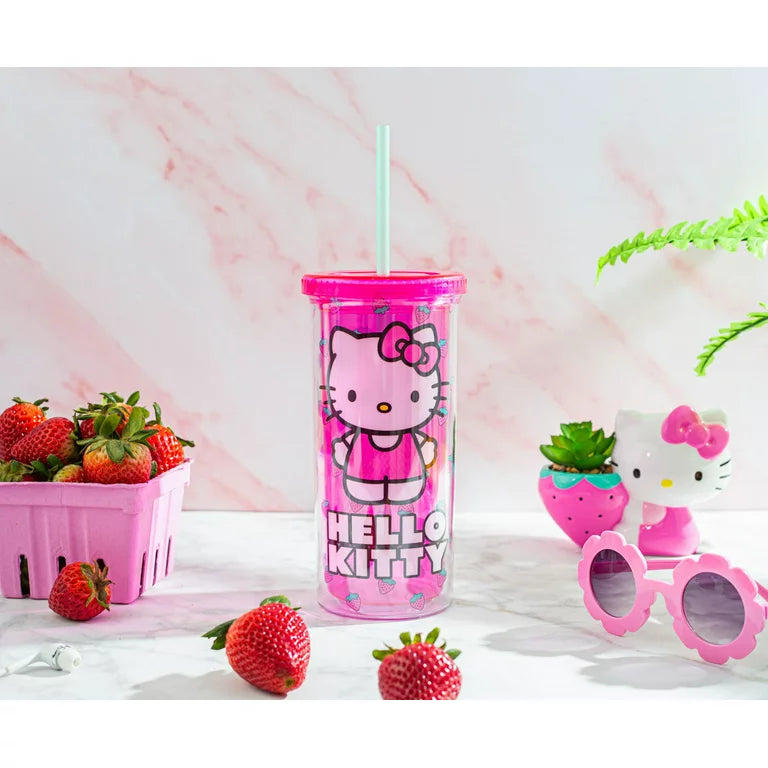Tumbler Hello Kitty fresas
