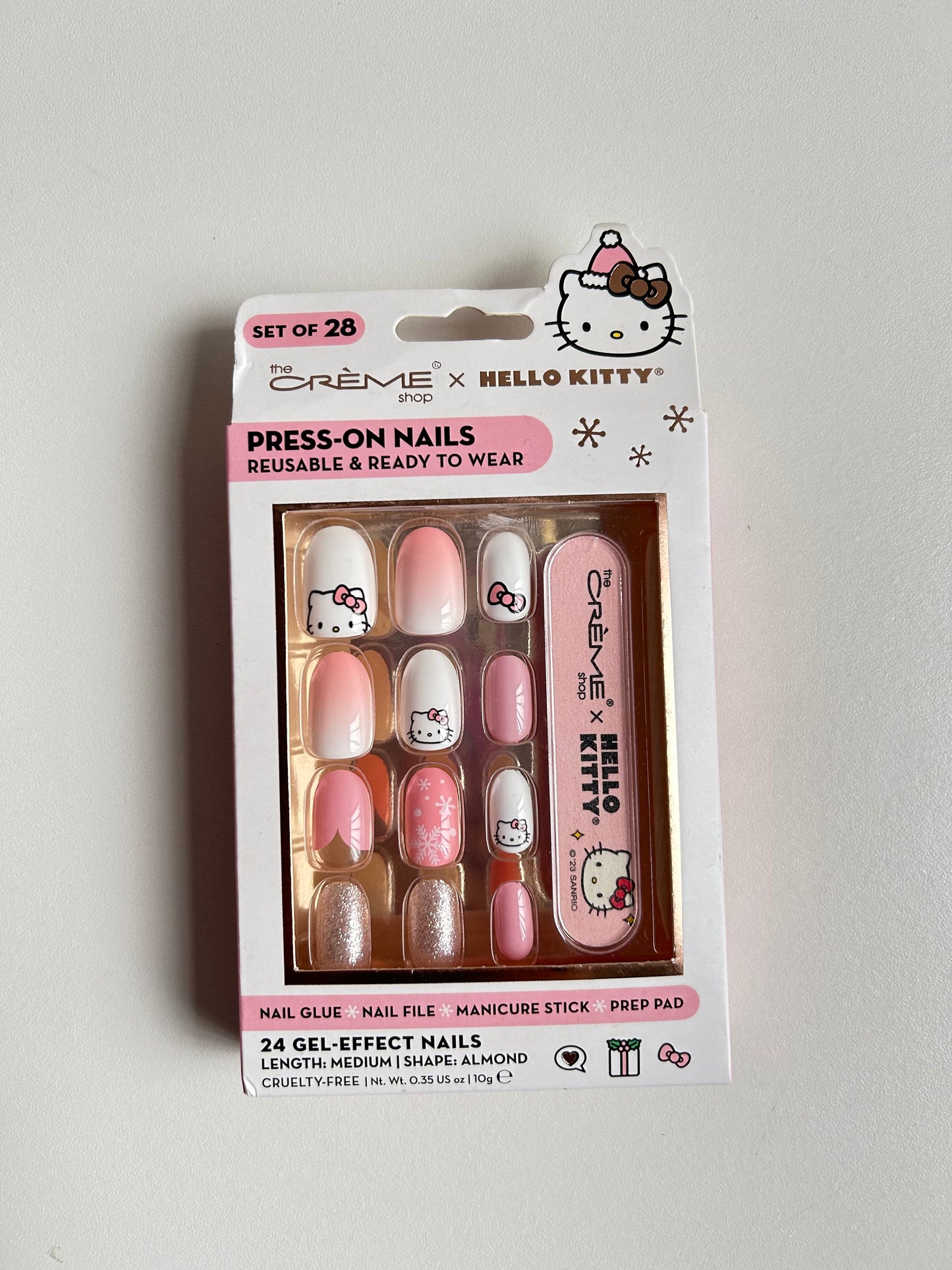 Set De Uñas Press On Navideñas