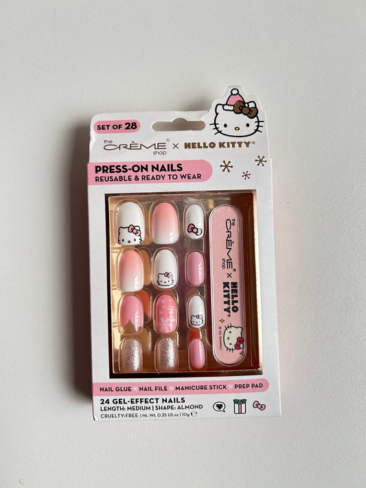 Set De Uñas Press On Navideñas