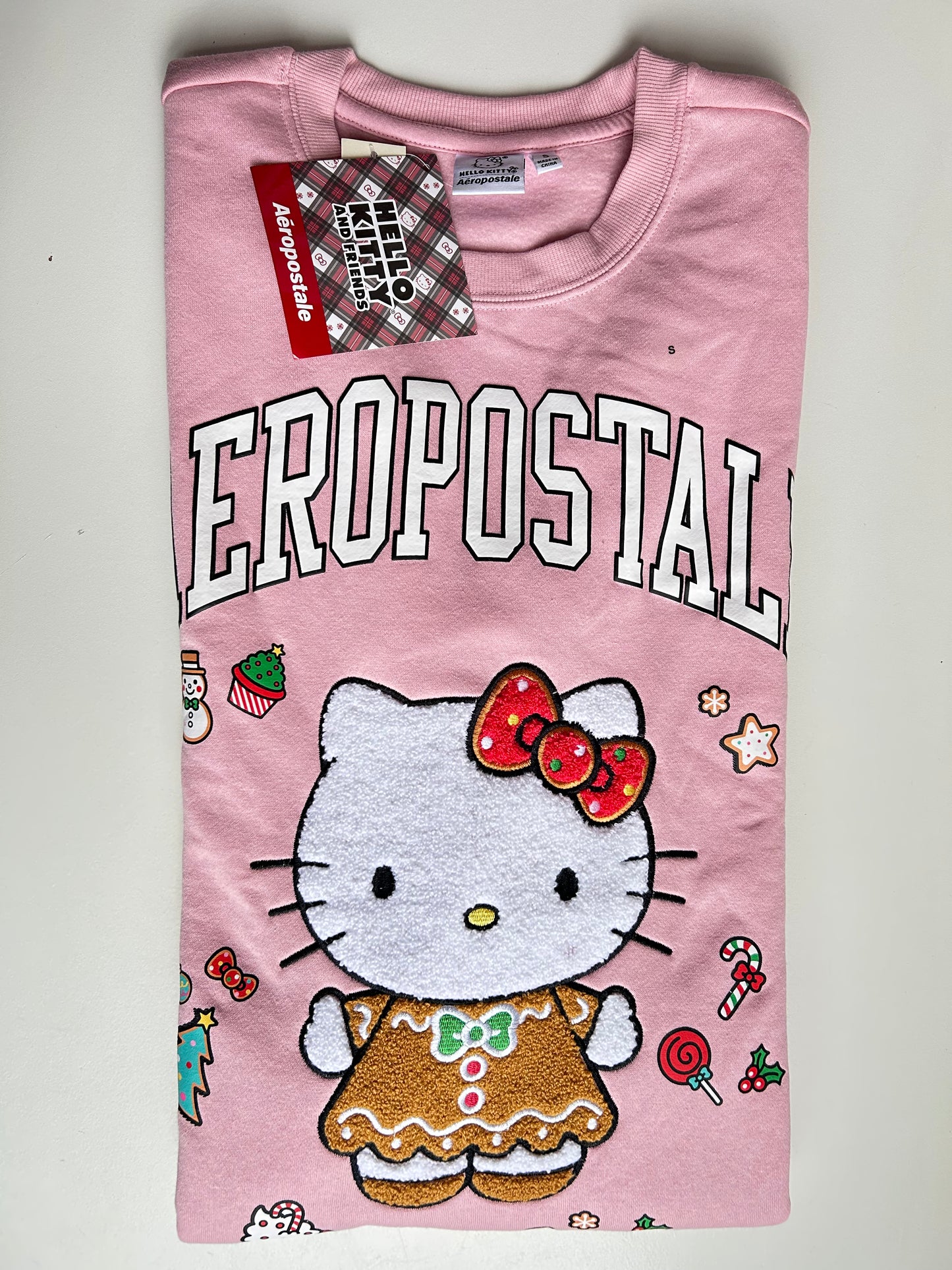 Hello Kitty Gingerbread Crew Sweatshirt Aeropostale ***Preorden***