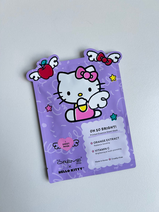 Mascarilla The Créme Shop Hello Kitty Oh So Bright