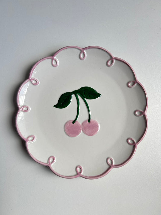 Plato Decorativo Cereza Pink