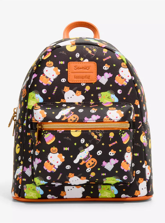 Mini Backpack Loungefly Sanrio Halloween Dulces ***Preorden 7 Agosto 2026***
