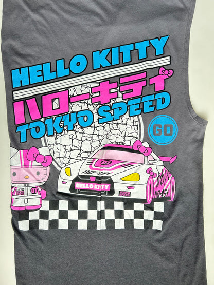 Playera Sin Mangas Hello Kitty Racing (Hombre)