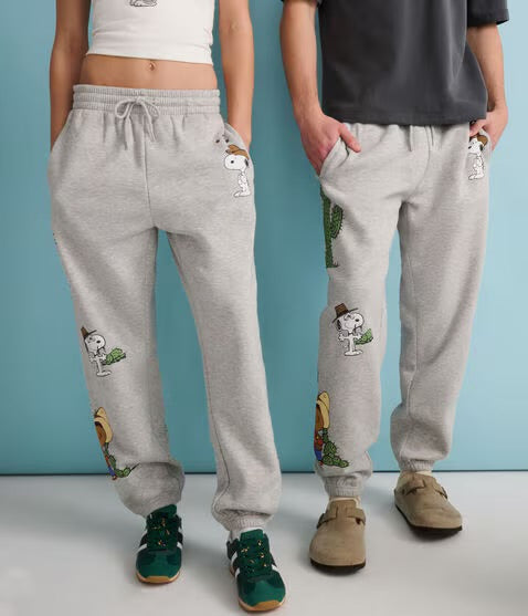 Jogger Sweatpants Snoopy Western Aeropostale ***Preorden***