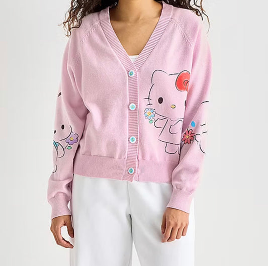 Suéter Hello Kitty Y Sus Amigos Rosa ***Preorden***