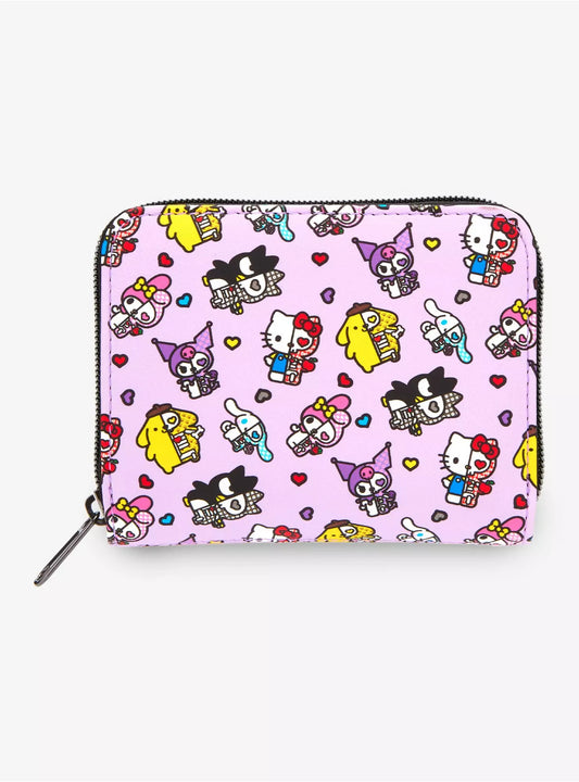 Mini Wallet Hello Kitty & Friends Esqueletos ***Preorden***