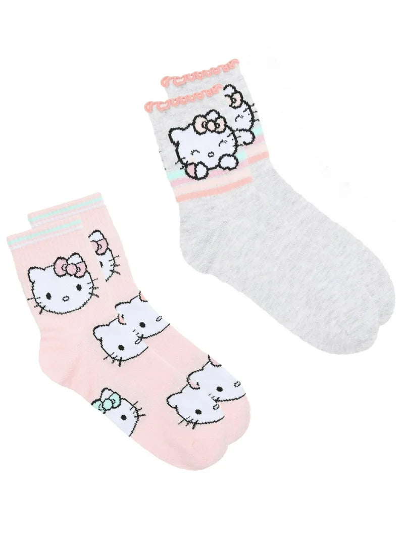 Set De 2 Pares De Calcetas Hello Kitty ***Preoeden***