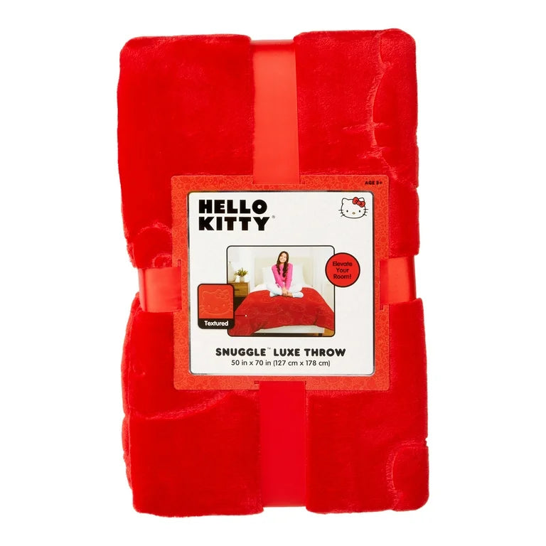 Blanket Carita Hello Kitty Roja ***Preorden***