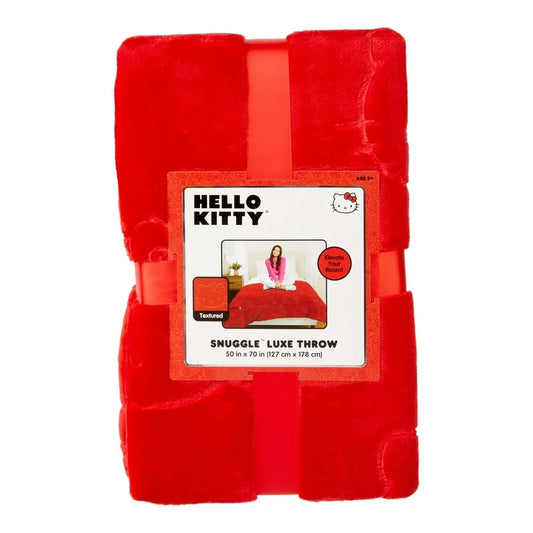 Blanket Carita Hello Kitty Roja ***Preorden***