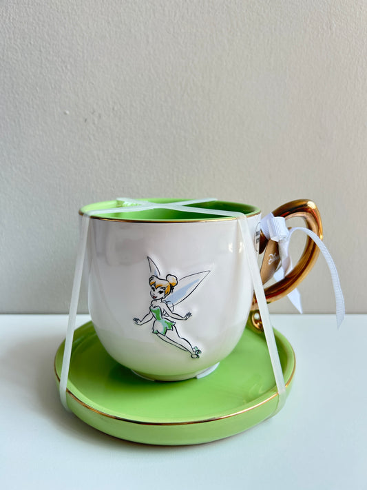 Taza Con Plato Tinker Bell