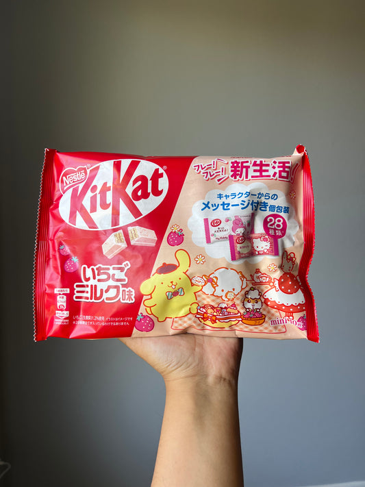 Kit Kat Sanrio (IMPORTANTE EL PERSONAJE DEL EMPAQUE ES AL AZAR