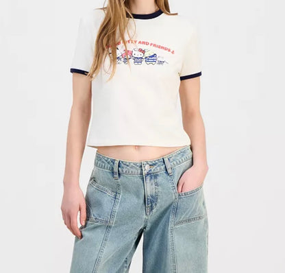 Crop Top Hello kitty y Sus Amigos Marineros ***Preorden***