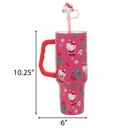 Tumbler Hello Kitty Santa Ornamentos ***Preorden***