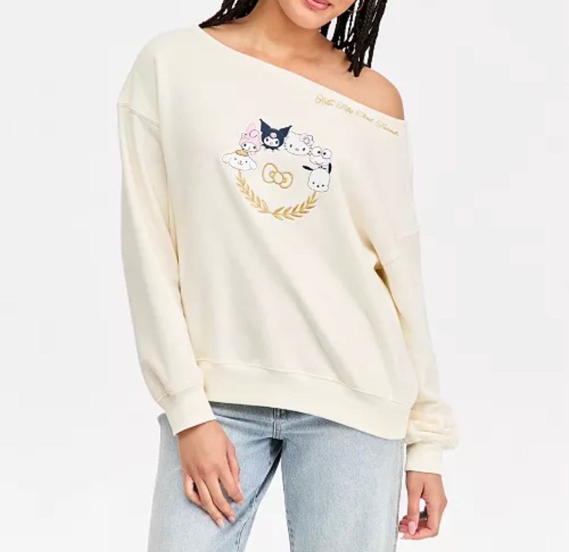 Sudadera De Hombro Hello Kitty Sport Club ***Preorden***