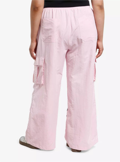 Hello Kitty Pink Nylon Cargo Pants Plus Size ***Preorden***