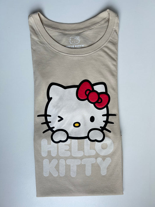 Playera Hello Kitty Beige