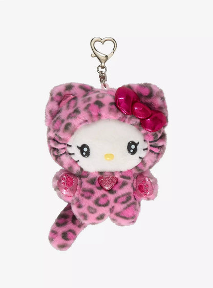 Bag Charm Hello Kitty Leoparda Rosa ***Preorden***