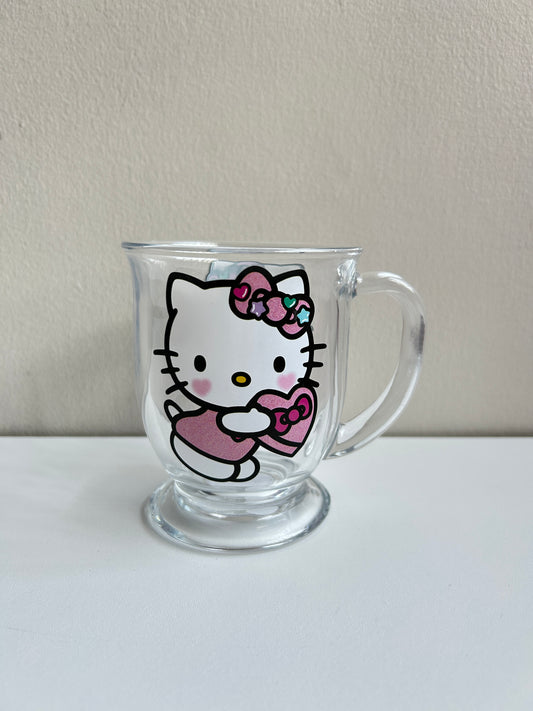 Taza Cristal Hello Kitty