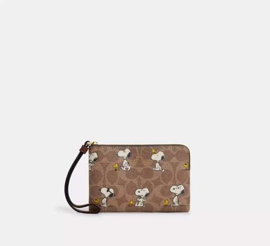 Coach X Peanuts Zip Wallet Snoopy ***Preorden***