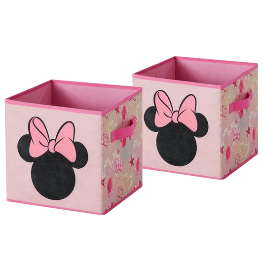 Set de 2 Cubos de Almacenaje Minnie Mouse ***Preorden*** 25.4cm x 25.4cm x 25.4 cm