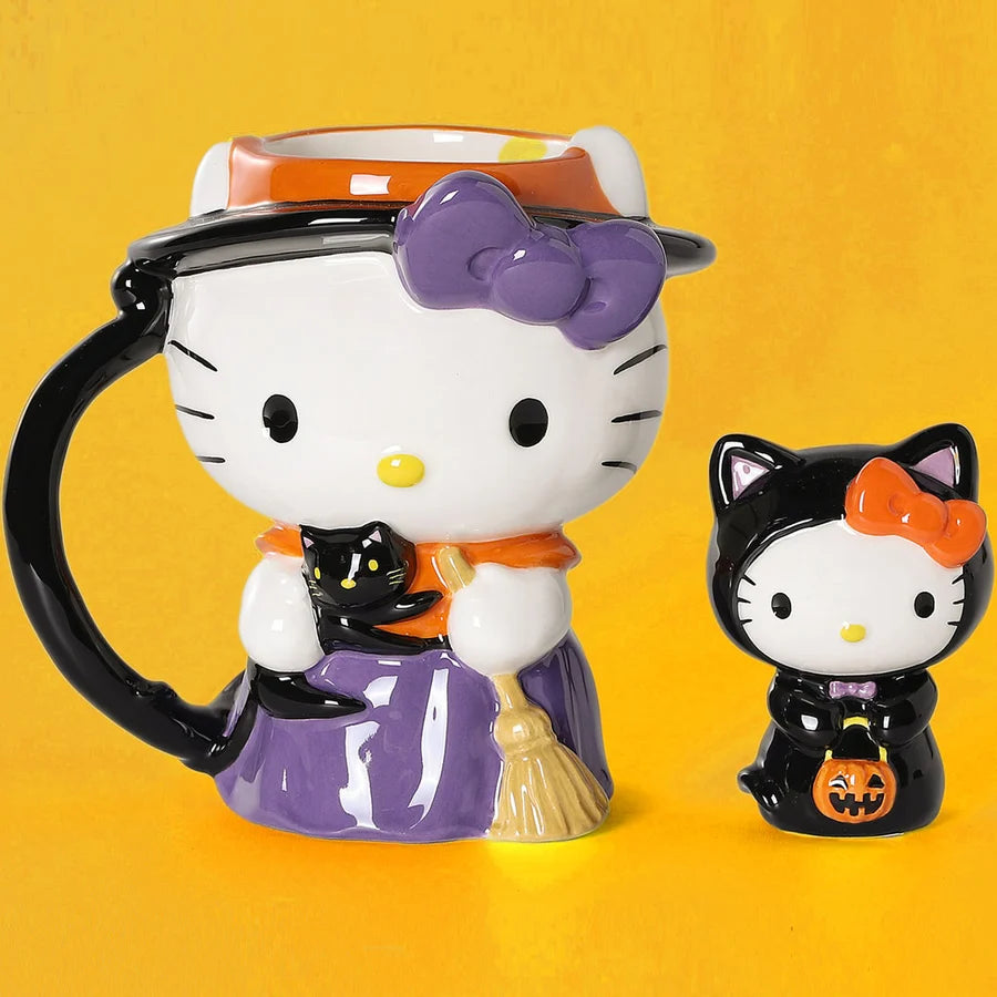 Set de Taza y Figurita Hello kitty Brujita ***Preorden***