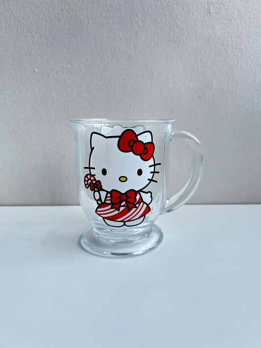 Taza de Cristal Hello Kitty Vestido Rojo