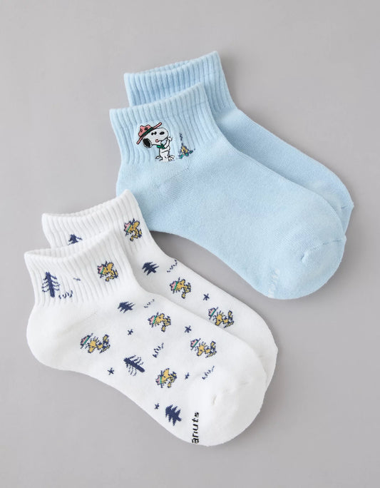 Set de 2 Calcetas Snoopy Campamento American Eagle ***Preorden***