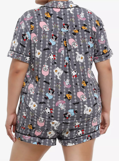 Set de Pijama Hello Kitty & Friends Halloween Plus Size ***Preoeden***