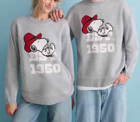 Crew Sweater Snoopy Western Aeropostale ***Preorden***