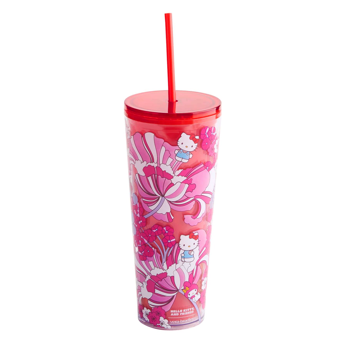Tumbler Hello Kitty y sus Amigos Vera Bradley Floral ***Preorden***