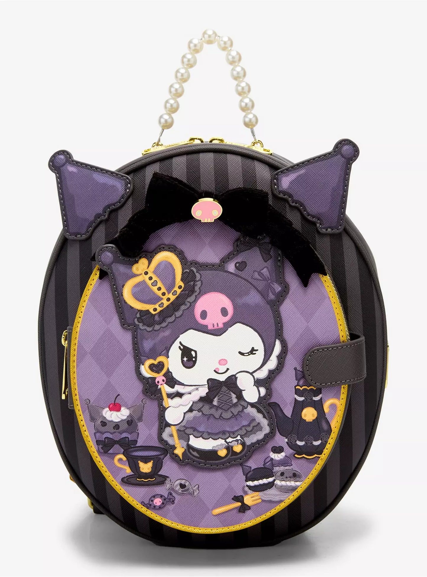 Mini Mochila Royal Tea Loungefly 20 Aniversario De Kuromi ***Preorden Finales de Octubre ***