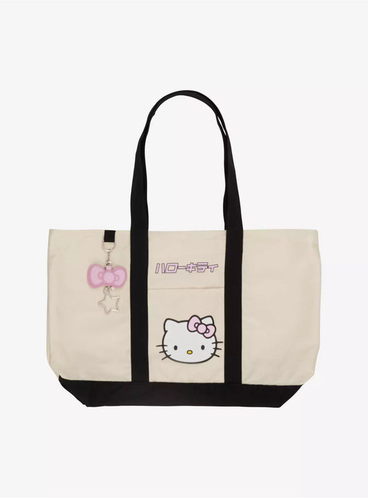 Tote Bag Con Charm Hello Kitty ***Preorden***
