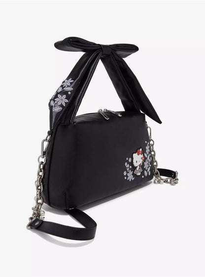 Crossbody Bag Hello Kitty Houndstooth Floral ***Preorden***