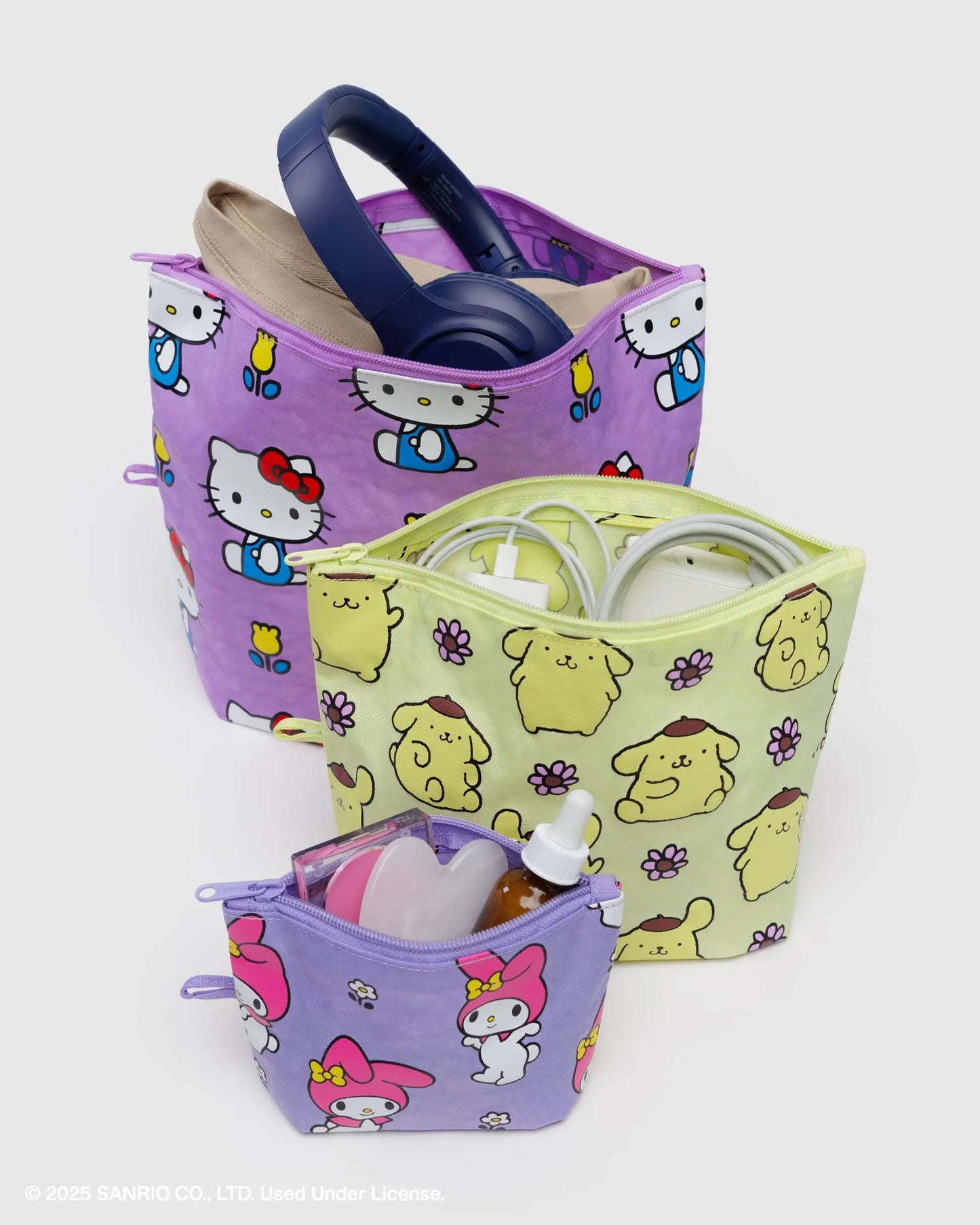 Go Pouch Set Hello Kitty And Friends Florals Baggu ***Preoden***