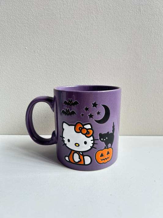 Taza Hello Kitty morada Halloween