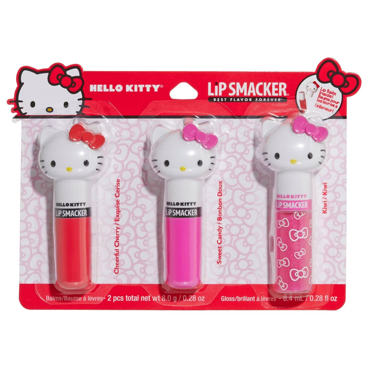 Set de 3 Lip Gloss Hello Kitty Lip Smacker ***Preorden***
