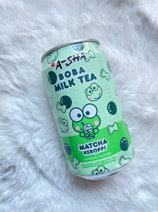 Boba Milk Tea Matcha Keroppi