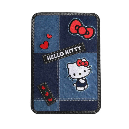 Espejo Con Portafolio Hello Kitty Demin Moño Rojo ***Preorden***