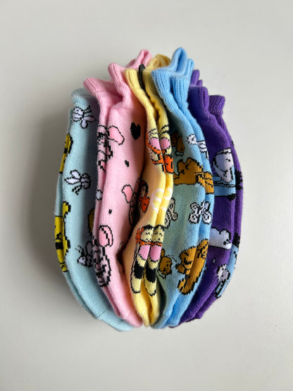 Set De 5 Calcetas Winnie The Pooh